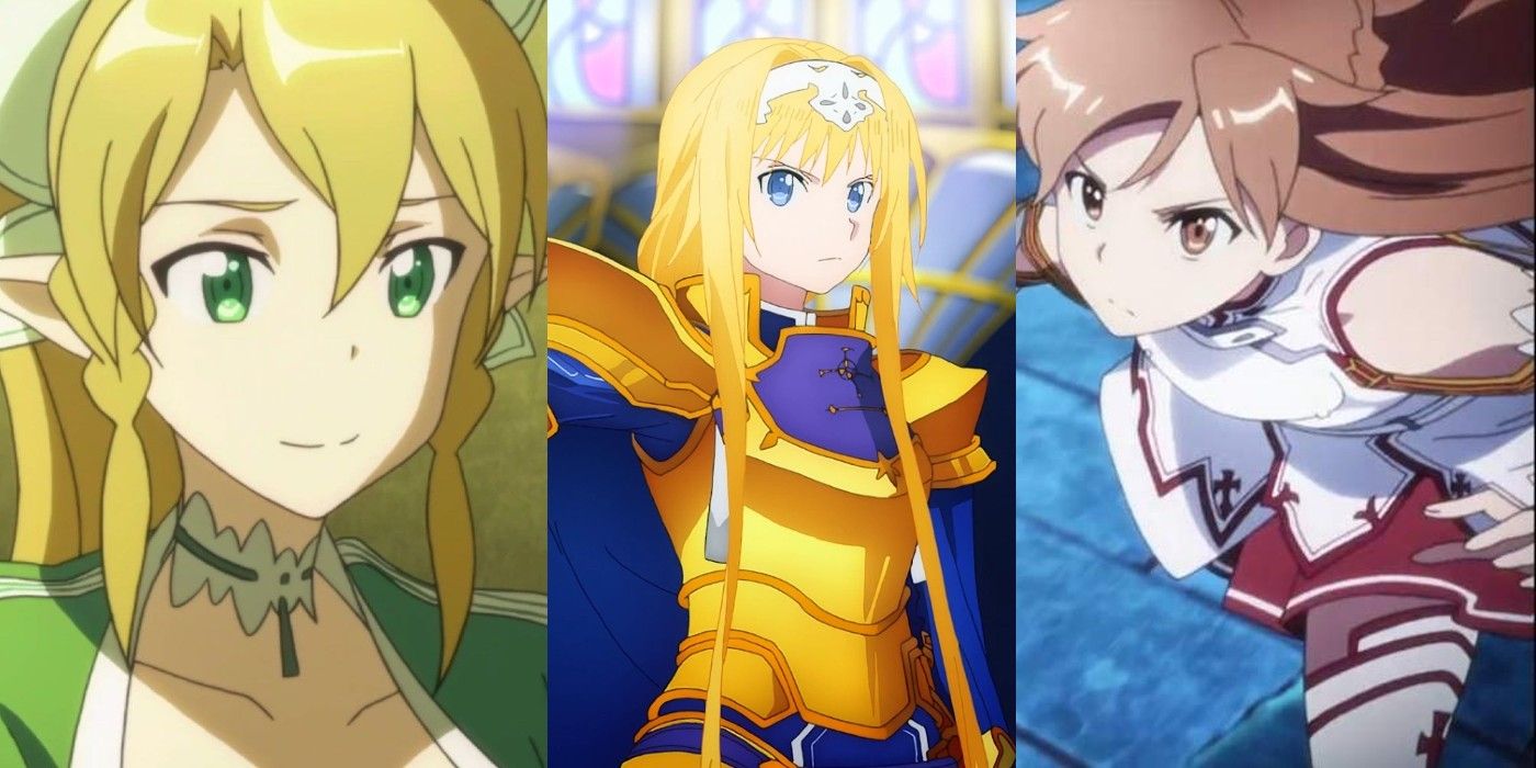 Leafa, Alice, and Asuna from Sword Art Online